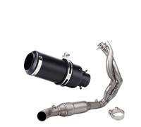 Motocicleta Escape Silenciado Universal Sliding Exhaust Muffler Sensor Front Middle Connecting Pipe for ER6N and 650 Z650 for ni&nja from 2023 to 2025