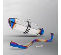 Motocicleta Escape Tubos Silenciador De para Motocicleta para MSX125 MSX 125 2013-2023, Extremo Lateral del Tubo Montaje Bajo Enlace Silenciador(Color 7)