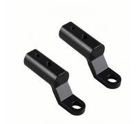 Motocicleta Espejo Retrovisor Soporte Extensión Espejo Retrovisor Abrazadera Soporte de Manillar Soporte de Aleación de Aluminio para Motocicletas ATV Scooter,Negro 2PCS