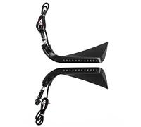 Motocicleta Espejos Retrovisores De 8 Mm para Harley Sportster XL 1200 883 Touring Dyna V-Rod Road King Softail con Luz Señal Giro