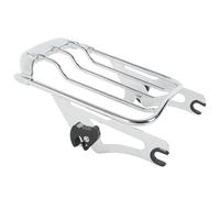 Motocicleta Estante Trasero para Touring, para Carretera, para King, para Calle, para Electra, para Glide 2009-2022 Portaequipajes Doble Desmontable para Motocicleta,(Chrome)