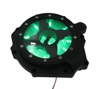 Motocicleta Estator Motor Compatible con CBR1000RR 2004-2007 Compatible con CB1000R/RA 2018-2019/2021-2024 Cubierta Izquierda Transparente del alternador(MT050A-BK-LED-Green)