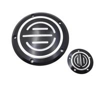 Motocicleta Estator Motor Compatible con Motocicleta Davidson Dyna Sportster Street Bob XL 883 1200 Skull Derby y Cubierta de Temporizador Cárter estator Motor Gadgets(MT429-004C-BK)