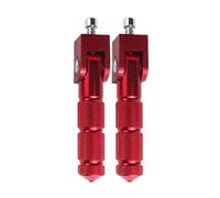 Motocicleta Estriberas para Ducati 8mm Pedal Universal Pedal Plegable Motocicleta Scooter 2X Estriberas Pedal (Color : Red)