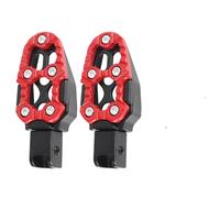 Motocicleta Estriberas Para Estriberas Universales De Aleación Aluminio CNC Motocicletas Eléctricas Pit Dirt Bike(Red)
