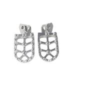 Motocicleta Estriberas Para Tenere 660 Para XT660Z Para XT660R Para RMZ250 Para RMZ450 Para RMX450Z Para RM125 Para CT200EX Reposapiés Pedales(Silver)