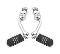 Motocicleta Estriberas Reposapiés Universales Plegables De 1-1/4 "(32mm) para Motocicleta De 1,25" para Carretera, Barra Protectora De Motor En Ángulo Largo Reposapiés Pedales(Highway Pegs A)