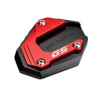 Motocicleta Extensión Soporte Almohadilla Para Pata De Cabra De Motocicleta Para B&MW F850 GS Adventure,F 750, 850 GSA,F 900 GS ADV,PlacaDe Extensión De Caballete Lateral Aballete Almohadilla(Rojo)