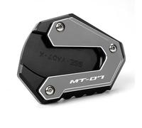 Motocicleta Extensión Soporte Almohadilla Para Pata De Cabra De Motocicleta Para Yamaha MT09 MT07 TRACER 9 GT 7GT 900GT 700GT XSR 700 900 YZFR7 FZ09 MT-09 MT 07 Aballete Almohadilla(Titanio 1)