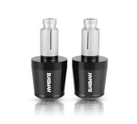 motocicleta Extremo Del Manillar De La Cabeza Del Manillar De La Motocicleta Para Suzuki BURGMAN 650 400 125 200 AN650 AN400 Skywave 400 AN125 AN200 extremo del mango(Black-Black)