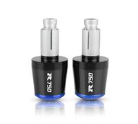 motocicleta Extremos De Empuñaduras De Manillar De Motocicleta De 7/8 "y 22mm, Tapón De Extremo De Tapa De Manillar Para SUZUKI GSXR 750 GSX-R750 1989-2022 2019 extremo del mango(Black-Blue)