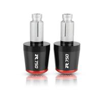 motocicleta Extremos De Empuñaduras De Manillar De Motocicleta De 7/8 "y 22mm, Tapón De Extremo De Tapa De Manillar Para SUZUKI GSXR 750 GSX-R750 1989-2022 2019 extremo del mango(Black-Red)