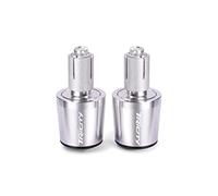 motocicleta Extremos De Manillar De Motocicleta CNC, Empuñaduras De Manillar De Moto, Tapas De Tapones Para Tricity 125 155 300 2018-2021, Accesorios extremo del mango(Silver)