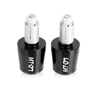 motocicleta Extremos De Manillar De Motocicleta Para MT-07 MT07 2018-2023 78''22MM Tapas De Agarre De Manillar Enchufe Equilibrado Final extremo del mango(Black-black)