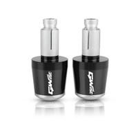 motocicleta Extremos De Manillar De Motocicleta Para SUZUKI GW250 GW 250 2013 2014 2015 2016 2017 78 ''22 MM Tapas De Manillar Tapones Antivibración extremo del mango(Black silver)
