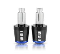 motocicleta Extremos De Manillar De Motocicleta Para SUZUKI VL1500 INTRUDER 1998-2002 1999 2000 22MM, Tapas De Manillar, Tapones Antivibración Silder extremo del mango(Black Blue)