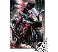 Motocicleta Fairy Rider 1000 Piezas Stock De Cartas Premium Rompecabezas Conjunto Amantes De La Familia Divertido Juego Alivio del Estrés Decoración De Paredes 70x50cm/1000pcs