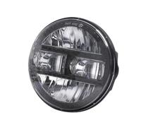 Motocicleta Faro LED Faro Led Universal para Motocicleta, Proyector De 90W para Touring para Softail Heritage Street Glide para Road King(5.75 Inch Black)