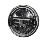 Motocicleta Faro LED Faro Led Universal para Motocicleta, Proyector De 90W para Touring para Softail Heritage Street Glide para Road King(7 Inch Black)