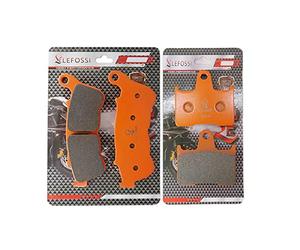 Motocicleta fibra de carbono Pastillas de Freno Delantero y trasero para Compatible con Harley Davidson XL 883 N Iron XL 883 L Superlow XL 1200 X Forty Eight 2014-2021 FA640F FA254R