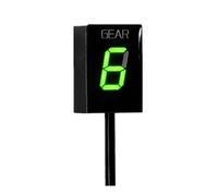 Motocicleta Gear Indicador Display Indicador de marcha motocicleta intruso 1-6 niveles para v-strom para GSXR 600 para SV650 750 pantalla de marcha velocidad(Gear display-Green)
