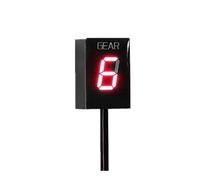 Motocicleta Gear Indicador Display Indicador de marcha motocicleta intruso 1-6 niveles para v-strom para GSXR 600 para SV650 750 pantalla de marcha velocidad(Gear display-Red)