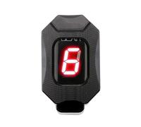 Motocicleta Gear Indicador Display Indicador de marcha motocicleta intruso 1-6 niveles para v-strom para GSXR 600 para SV650 750 pantalla de marcha velocidad(Whole set-Red)
