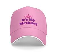 Motocicleta Gorra Es Mi Cumpleaños, Gorra De Pesca Al Aire Libre Y Cumpleaños para Mujer, Color Rosa. Informal Sombrero para El Sol Casual Casual Sombrero para Unisex Mujer Hombre