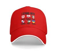 Motocicleta Gorra Estoy con Canadá, Groenlandia, México, Panamá, Gaza Y Ucrania. Clásica Sombrero Verano Informal Sombrero para Mujer Running Senderismo