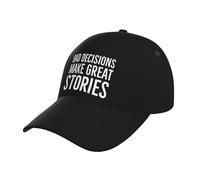 Motocicleta Gorra Las Malas Decisiones Crean Buenas Historias Protector UV Sol Gorras De Béisbol Folding Sombreros De Pesca para Aire Libre Golf Tenis