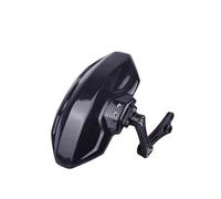 Motocicleta Guardabarros Guardabarros Trasero Ajustable Fibra Carbono Imitación Aleación Aluminio Motocicleta Y Bicicleta Extensor Universal Accesorios(B Black not Bracket)