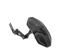 Motocicleta Guardabarros Para CNC Craft Guardabarros Trasero Ajustable De Aleación De Aluminio Y Fibra De Carbono De Imitación Para Motocicleta De Tercera Generación(Black)