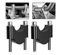 Motocicleta Handlebar Abrazadera Elevada 1 Par Abrazaderas Universales para Manillar Motocicleta BMW 28 Mm 1 1/8" Y 22 Mm 7/8"(22mm Black)