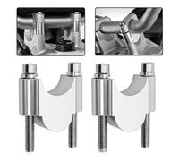 Motocicleta Handlebar Abrazadera Elevada 1 Par Abrazaderas Universales para Manillar Motocicleta BMW 28 Mm 1/8" Y 22 7/8" Fijas Manillar Moto Soporte Resistente Riser(22mm Plating)