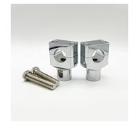 Motocicleta Handlebar Abrazadera Elevada Abrazadera Aluminio para Elevador Manillar Motocicleta Suzuki Boulevard M95 7/8" Y 1" Fijas Manillar Moto Soporte Resistente Riser(22MM Chrome)