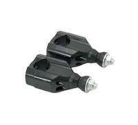 Motocicleta Handlebar Abrazadera Elevada Abrazadera Elevadora Manillar Motocicleta CNC 1 1/8" Y 28 Mm 2 Piezas Aluminio Mecanizado con Precisión Fijas Manillar Moto Soporte Resistente Riser(Negro)