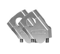 Motocicleta Handlebar Abrazadera Elevada Abrazadera para Barra Elevadora Manillar XJR1200 3 Colores Accesorios para Motocicleta Fijas Manillar Moto Soporte Resistente Riser(22mm Silver)