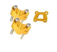Motocicleta Handlebar Abrazadera Elevada Adaptador Elevador Manillar para FZ-07 2014-2020 Altura Abrazadera hasta 25 Mm(Oro)