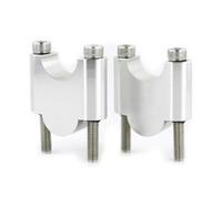 Motocicleta Handlebar Abrazadera Elevada Elevador Manillar Fat Bar Aluminio 22 Mm Y 7/8" para CB1300 SLR 650 CB250F/Hornet 250 CB900F(Silver Riser 30mm)