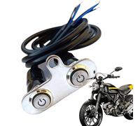 Motocicleta Handlebar Button, Spotlight Taillight Switch, 0,79 x 1,97 in Multifunctional Control Accessory, Waterproof Design, Replacement Part for Adults, Professionals