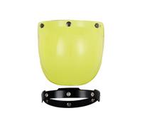 Motocicleta Helmet Visor - Lente de escudo de viento | Lens retro Helmet Bubble | Windproof And Anti-Glare Open Face Lens For Rainy Weather Night Long Distance Touring Sunny Day Protection Highway
