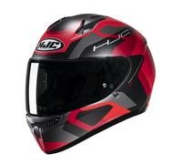 Motocicleta HJC C10 Tinta Casco Integral ( Negro Mate/Rojo / Gris) Talla: L (59)