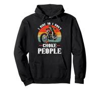 Motocicleta I Ride So I Don't Choke People Motocicleta Sudadera con Capucha