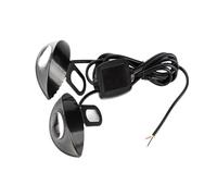 Motocicleta Indicadores Intermitentes Luces Circul Espejos Retrovisores para Motocicleta, Luces Eagle, Intermitentes, Luces De Freno, Faros Delanteros, Intermitentes para Motocicleta(White Red)