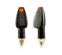 motocicleta Indicator Luces De Señal De Giro Universales Para Motocicletas Indicadores De Señales De Giro Secuenciales Luz Intermitente Freno Trasero Motocicleta Luz De Señal De Parada(Black,2)