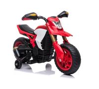 Motocicleta Infantil Eléctrica 6V LED Vehículo Infantil Acumulador Rojo
