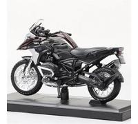 Motocicleta Infantil Escala 1/18 para niños Modelo vehículo Fundido presión Bicicleta Turismo Aventura R 1200 GS para para Miniatura Recuerdo 2017 para R1200GS(Negro)