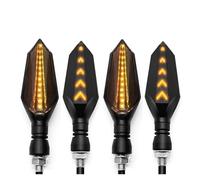 Motocicleta Intermitentes lndicadora Lámpara de señal de Giro LED Universal para Motocicleta, Luces Intermitentes secuenciales, Accesorios para Conjunto de Luces de Marcha