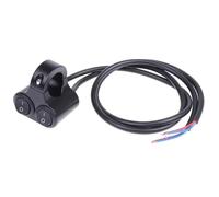 Motocicleta Interruptor de Encendido 22mm 7/8" 1 Interruptor De Control Del Manillar De La Motocicleta Con Doble Botón Para Faros Intermitentes Y Altavoz De Aleación De Aluminio 12 V