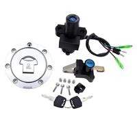 Motocicleta Interruptor Encendido Para NSR 125 1993-2004 Motocicleta Interruptor Encendido 4 Cables Tapa Tanque Gasolina Aceite Combustible Y Gas Cubierta Asiento Juego Llaves Bloqueo